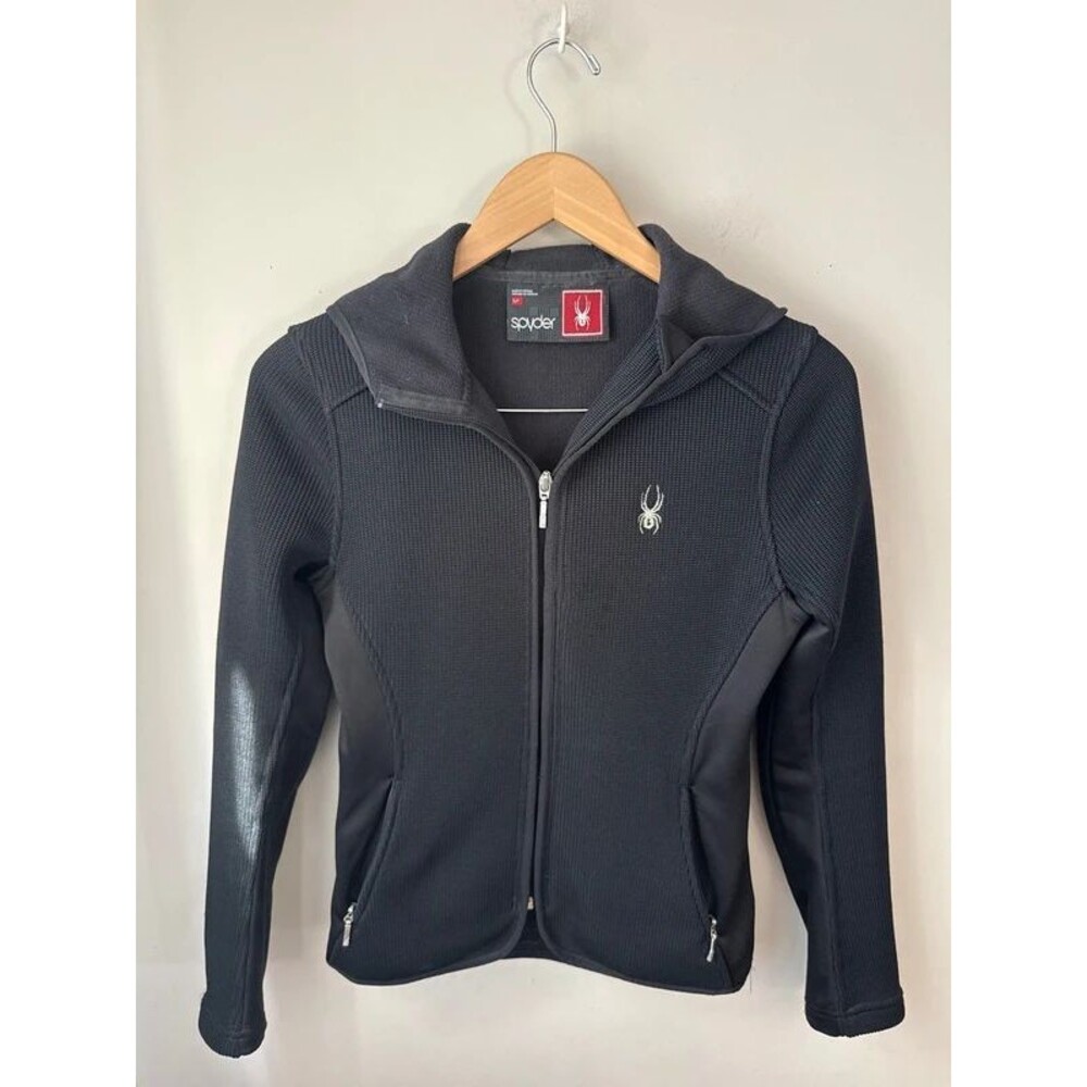 Spyder Core Sweater Jacket Black Fleece Lined Small